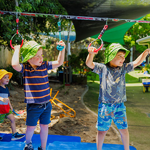 Children playing outside